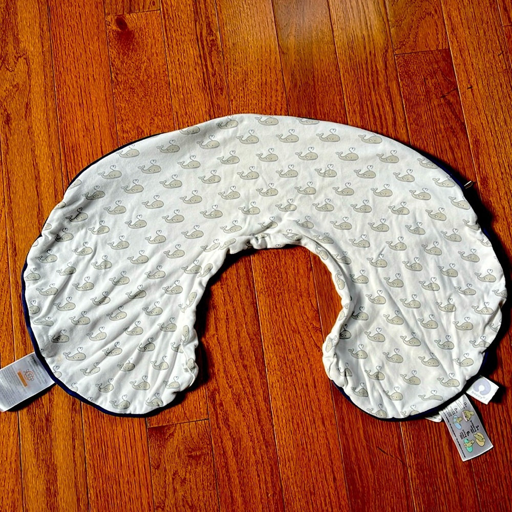 Whale pattern Boppy cover